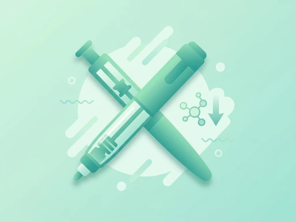 GLP-1 medical therapy for obesity — injection pen, DOZA infographic